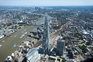 An aerial view of The Shard, standing at 309.6 metres high, the tallest buliding in Europe An aerial view of The Shard, standing at 309.6 metres high, the tallest buliding in Europe