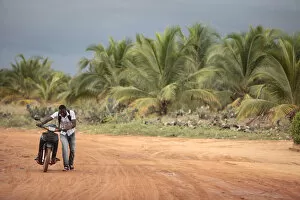 Images Dated 17th November 2011: African road, Ouidah, Benin, West Africa, Africa