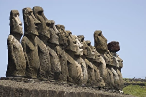 Ahu Tongariki, UNESCO World Heritage Site, Easter Island (Rapa Nui), Chile, South America Ahu Tongariki, UNESCO World Heritage Site, Easter Island (Rapa Nui), Chile, South America