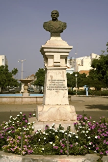 Albuquerque statue, Praia, Santiago, Cape Verde Islands, Africa Albuquerque statue, Praia, Santiago, Cape Verde Islands, Africa