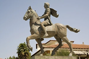 Prints of Alexander the Great statue, Pella, Macedonia, Greece, Europe Macedonia Prints: Alexander the Great Statue Print, Pella, Greece