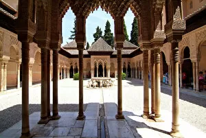 Courtyards Gallery: Alhambra, UNESCO World Heritage Site, Granada, Andalusia, Spain, Europe
