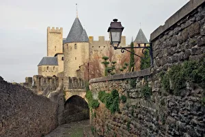 The ancient fortified city of Carcassone, UNESCO World Heritage Site The ancient fortified city of Carcassone, UNESCO World Heritage Site