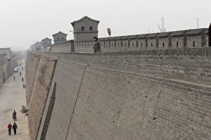 The ancient Pingyao city wall first built about 2700 years ago and expanded in the Ming Dynasty The ancient Pingyao city wall first built about 2700 years ago and expanded in the Ming Dynasty