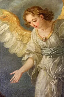 Detail of an angel, part of the Miraculous Healing of St