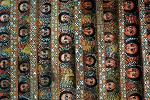 Wall Painting Collection: Angels, Debre Birhan Selassie church, Gondar, Ethiopia, Africa