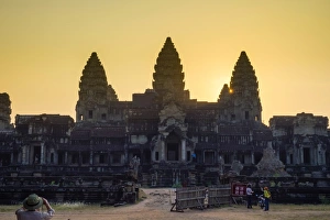 Angkor Wat at sunset, UNESCO World Heritage Site, Siem Reap Province, Cambodia, Indochina Angkor Wat at sunset, UNESCO World Heritage Site, Siem Reap Province, Cambodia, Indochina