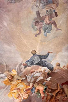 Apotheosis of St. Ignatius of Loyola and the allegory of the missionary work of the Apotheosis of St. Ignatius of Loyola and the allegory of the missionary work of the
