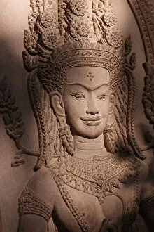 Images Dated 2nd January 2011: Apsara, Siem Reap, Cambodia, Indochina, Southeast Asia, Asia