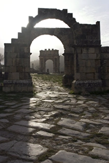 Arches at the northern end of the Forum, Djemila, UNESCO World Heritage Site Arches at the northern end of the Forum, Djemila, UNESCO World Heritage Site