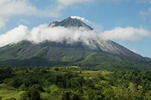 Mist Gallery: Arenal Volcano from the La Fortuna side, Costa Rica