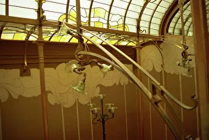 Prints of Art nouveau detail, Musee Victor Horta, Brussels, Belgium, Europe Belgium Prints: Art Nouveau Detail Print, Musee Victor Horta, Brussels