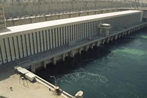 Egyptian Architecture Gallery: The Aswan High Dam, built in 1971, Aswan, Egypt, North Africa, Africa