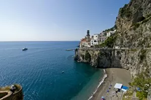 Images Dated 28th September 2008: Atrani, Amalfi coast, UNESCO World Heritage Site, Campania, Italy, Europe