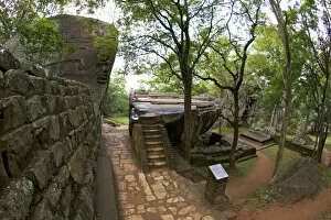 Typically Asian Gallery: Audience Hall, Sigiriya Lion Rock Fortress, 5th century AD, UNESCO World Heritage Site, Sigiriya