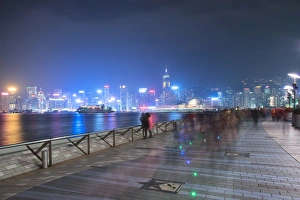 Avenue of Stars at night, Hong Kong, China, Asia Avenue of Stars at night, Hong Kong, China, Asia