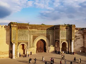 Meknes Collection: Bab Mansur (Bab Mansour), gate of the Old Medina, UNESCO World Heritage Site