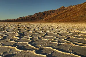 Badwater Basin at sunset, Death Valley National Park, California Badwater Basin at sunset, Death Valley National Park, California