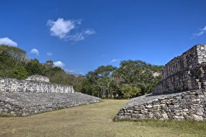 Ball Court, Ek Balam, Mayan archaeological site, Yucatan, Mexico, North America Ball Court, Ek Balam, Mayan archaeological site, Yucatan, Mexico, North America