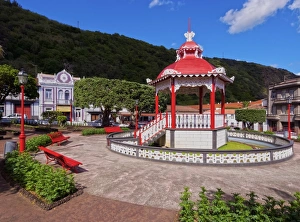 Bandstand in Jardim da Republica, Velas, Sao Jorge Island, Azores, Portugal, Atlantic Bandstand in Jardim da Republica, Velas, Sao Jorge Island, Azores, Portugal, Atlantic