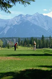 Canadian Rocky Prints: Banff Springs Golf Club Print, Rocky Mountains Alberta Canada
