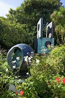 Gardens Collection: Barbara Hepworth Museum and Sculpture Garden, St. Ives, Cornwall, England