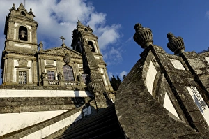 A baroque granite double staircase dating from the 18th century leads up to the Bom Jesus A baroque granite double staircase dating from the 18th century leads up to the Bom Jesus
