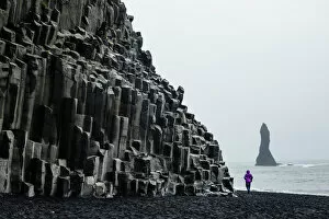 Images Dated 13th June 2014: Basalt columns at the beach, Vik i Myrdal, Iceland, Polar Regions