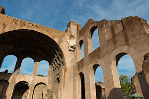 Basilica of Maxentius, Roman Forum, UNESCO World Heritage Site, Rome, Lazio, Italy, Europe Basilica of Maxentius, Roman Forum, UNESCO World Heritage Site, Rome, Lazio, Italy, Europe