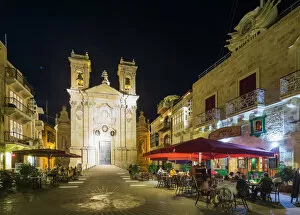 Famous Collection: Basilica of St. George, Victoria (Rabat), Gozo Island, Malta, Mediterranean, Europe