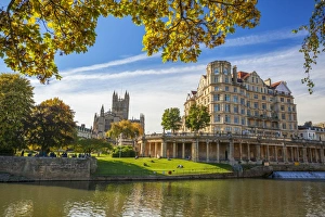 Bath Gallery: Bath Abbey, Bath, UNESCO World Heritage Site, Avon, Somerset, England, United Kingdom