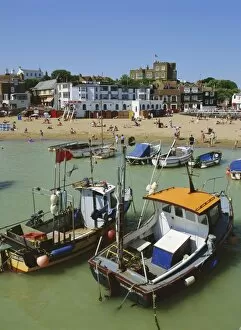 Journey Collection: Beach and harbour, Broadstairs, Kent, England, UK, Europe