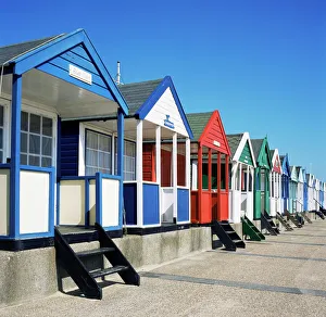 Southwold Beach Huts Print