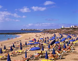 Beach at Playa Banca, Lanzarote, Canary Islands, Spain, Atlantic, Europe Beach at Playa Banca, Lanzarote, Canary Islands, Spain, Atlantic, Europe