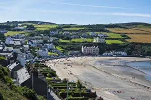 Prints of Beach of Port Erin, Isle of Man, crown dependency of the United Kingdom, Europe Isle Of Man Prints: Print of Port Erin Beach, Isle of Man