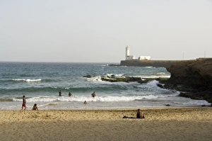 Beach, Praia, Santiago, Cape Verde Islands, Africa Beach, Praia, Santiago, Cape Verde Islands, Africa