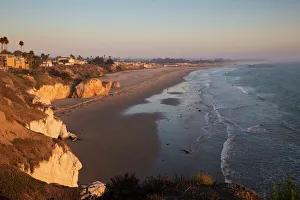 Beach at sunset, Pismo Beach, San Luis Obispo County, California Beach at sunset, Pismo Beach, San Luis Obispo County, California