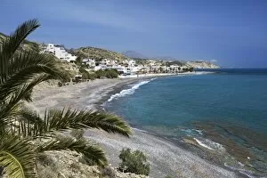 Images Dated 17th April 2008: Beach view, Mirtos, Lasithi region, Crete, Greek Islands, Greece, Europe