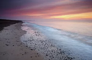 A beautiful summer sunrise at Kessingland, Suffolk, England, United Kingdom, Europe