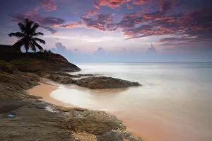 Images Dated 8th April 2012: Bentota beach at sunset, Western Province, Sri Lanka, Asia