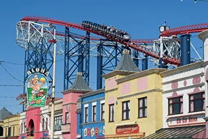 Images Dated 9th May 2009: The Big One, the 235ft roller coaster, the largest in Europe, at Pleasure Beach