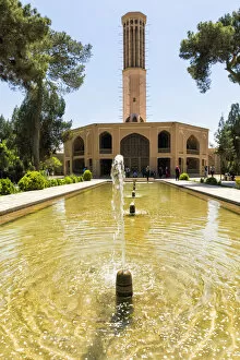 Reflecting Pool Gallery: Biggest Wind Tower in the world at Dolat Abad Garden, Yazd, Iran, Middle East
