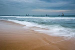 Boats returning to port, Negombo, Sri Lanka, Asia Boats returning to port, Negombo, Sri Lanka, Asia
