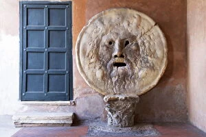 Door Gallery: Bocca della Verita, Santa Maria in Cosmedin, Rome, Lazio, Italy, Europe