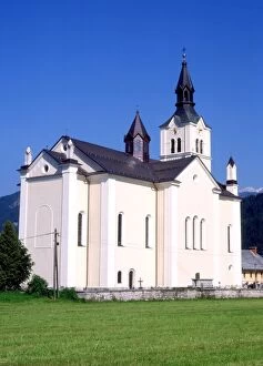 Images Dated 23rd July 1999: Bohinjska Bistrica church, Bohinj, Slovenia, Europe