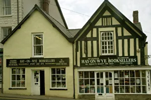 Prints of Bookshops, Hay-on-Wye, Herefordshire, England, United Kingdom, Europe Herefordshire Prints: Hay-on-Wye Bookshops Print