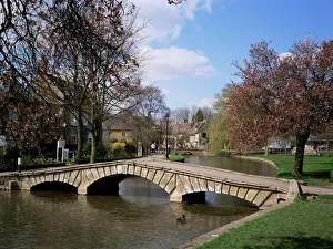 Prints of Bourton-on-the-Water, Gloucestershire, The Cotswolds, England, United Kingdom, Europe Gloucestershire Prints: Bourton-on-the-Water Print