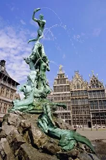Clear Gallery: Brabo Statue, Antwerp, Belgium