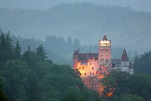Prints of Bran castle (Dracula castle), Bran, Transylvania, Romania, Europe Romania Prints: Bran Castle Print - A Photographic Image of Romania's Dracula Castle