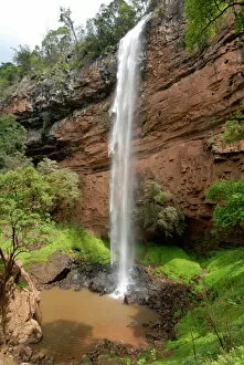 Bridal Veil Waterfall, Drakensberg Mountains, South Africa, Africa